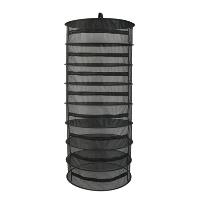 

Hanging Basket 8 Layers with Zipper Folding Dry Rack Herb Drying Net Dryer Bag Mesh For Herbs Flowers Buds Plants