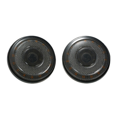 

1 Pair 12V 24LED Round Side Turn Signal Rear Brake Flash Light Warning Light for Car Motorcycle Truck