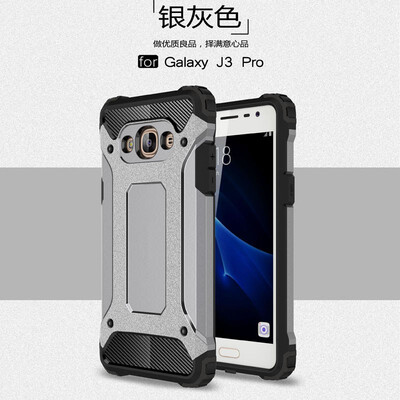 

Fivice Samsung Galaxy J3 pro case Luxury Silicone Diamond Armor PC Hard Shell Phone Case