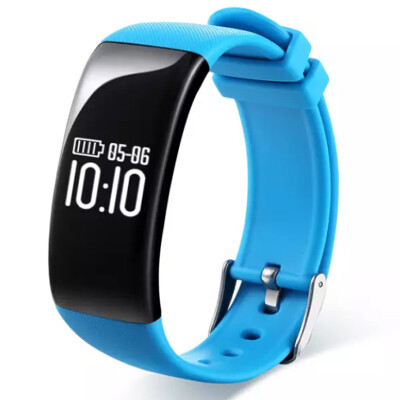 Toplux X16 smart bracelet heart rate bracelet caller ID vibration alert sleep monitoring information push step counter waterproof sports bracelet blue
