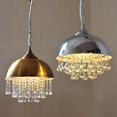 

Baycheer HL478991 Contemporary Style Polished Chrome Pendant with Metal Dome Shade