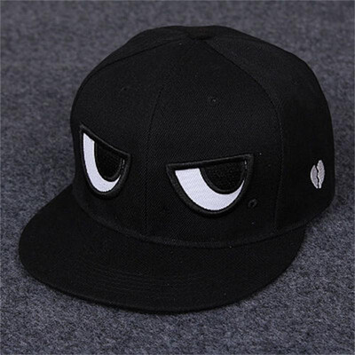 

Men Women Snapback Cartoon Eyes Flat Baseball Hats Hip-hop Adjustable Cap UK