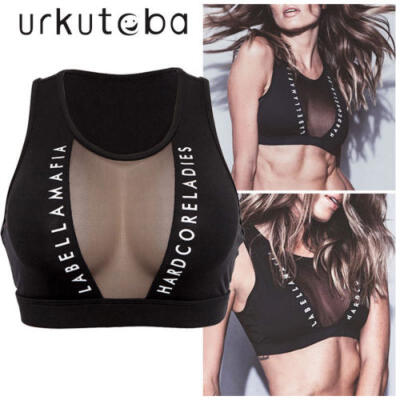 

Women Casual Tank Tops Vest Sexy Letter Camisole Crop Top T Shirt Blouse Cami UK