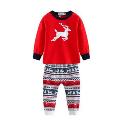 

AUStock Family Matching Xmas Pajamas Set Women Kid Adult PJs Sleepwear Nightwear