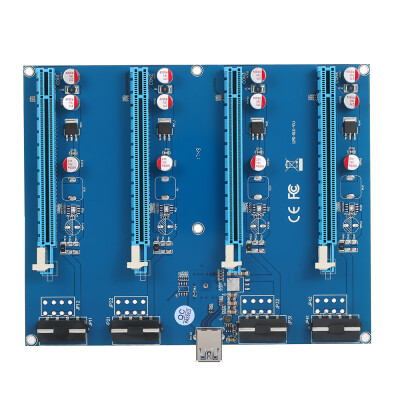 

PCI-E 1 to 4 PCI Express 16X Slots Riser Card Mining Modules PCI-e 1X to External 4 PCIe Slots Adapter Pcie Port Multiplier