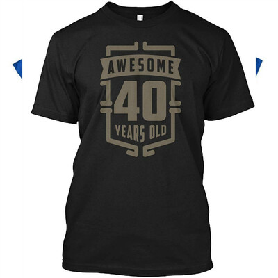 

Awesome 40 Years Old Tshirt - Hanes Tagless Tee