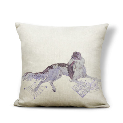 

Greyhound Cushion I Love Dog Cover Pillow Keep On Smile Rose Country Style Settee For Teen Throw Pillow Cover 43Cm Burlap Famous