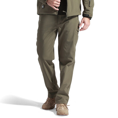 

FREE SOLDIER outdoor men climbing hiking pants,softshell fleece,water-resistant and windproof trousers,support for US shipments