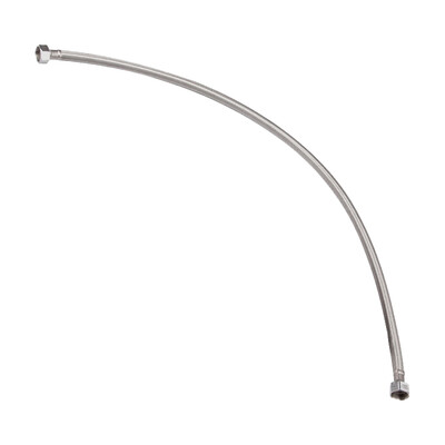 

MEJUE Z-4409 stainless steel wire braided water hose four sub-interface hot&cold water inlet&outlet pipe double-headed tube a 100cm