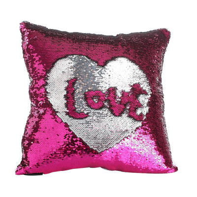 

I' HUA HUA can draw the pillow black mermaid discoloration sequins pillow Valentine's Day Valentine's Day creative gift to send his girlfriend