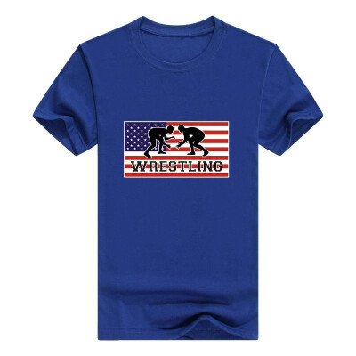 

American Pride Wrestling Premium Crewneck T-Shirt For Men