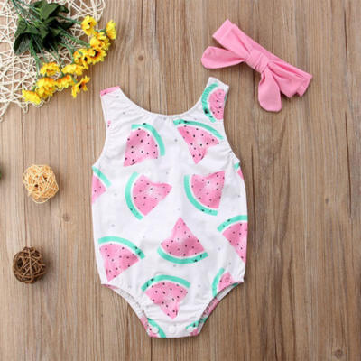 

Newborn Infant Baby Girls Romper Bodysuit Jumpsuit Outfits Sunsuit Clothes
