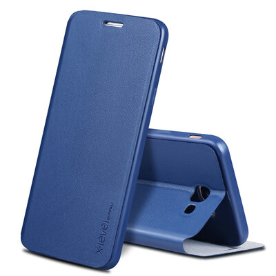 

X-Level Phone Case For Samsung Galaxy J4 2018J6 2018A9A9 Pro Luxury Slim Flip PU Leather Concise Full cover protection
