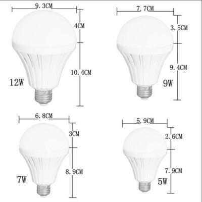 

LED Smart Bulb E27 5W 7W 9W 12W 220V Light Lighting Lamp Emergency Flashlight JJ