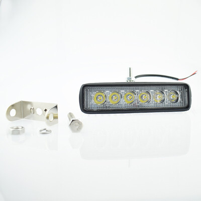 

1 Pcs Motorcycle Work Light Led Bar Offroad Automobile Fog lights 12V 18W LED Auxiliary Working Lamp 6000K For SUV Boat Truck
