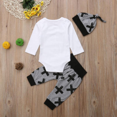 

Newborn Infant Baby Girls Clothes Long Sleeve Romper Jumpsuit BodysuitPants Set