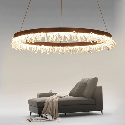 

Baycheer HL487593 Crystal Beads Decoration LED Ring Pendant Light 3150" Diameter