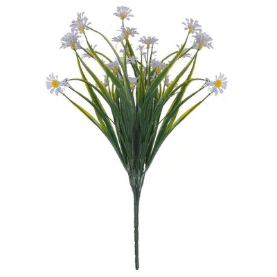 

UpperX 4PCS Daisies Artificial Flowers Outdoor Daisy Fake Plant Window box Faux Greenery Shrubs Simulation Plastic Bushes