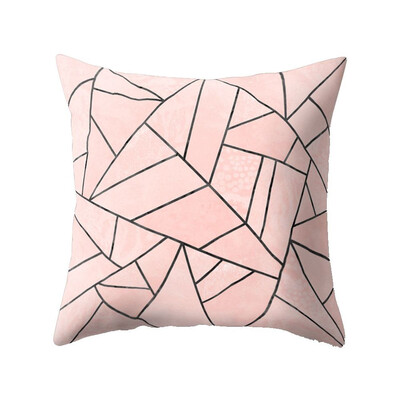 

Nordic Style Geometric Cushion Cover Polyester Pillow Case Black And White Home Decorative Pillows Cover For Sofa Car