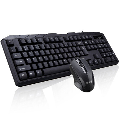 

Wired Keyboard Mouse Combo 104 Keys USB Keyboard&1000DPI Optical Mouse for Business Office Support PC Laptop MacBook