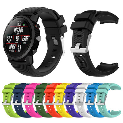 

Replacement Watch Band 22mm Sport Wristband Fashion Simple Style Silicon Wrist Strap for Amazfit 2 2S Smart Watch