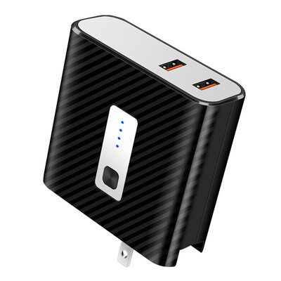 

DX-530 Traveling Charger Charging Box Power Bank With 2 USB Power Adapter Quick Charge EU