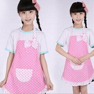 

Infantil Niños Liso Apron Cocina Cocina Repostería Pintura Cocina Art Bib