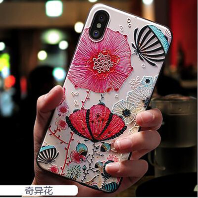 

Phone cases For iphone 5S covers Silicone Soft TPU 3D Emboss Patterned Fitted cases