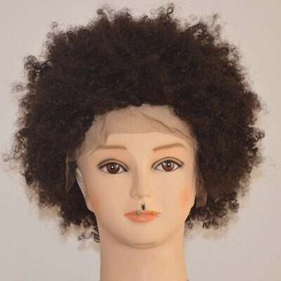 

Human Hair Afro Kinky Curly Lace Front Human Wigs For Women Short Curly Full Lace Wig With Baby Hair