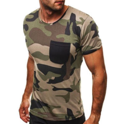 

New Men O Neck Slim Fit Short Sleeve Muscle Tee T-shirt Casual Tops Shirts