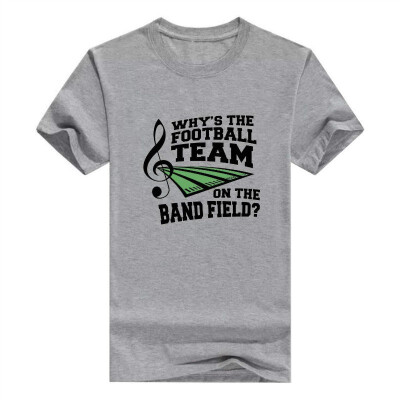 

Whys The Football Team On Band Field Marching Band Short Sleeve Mens T-Shirt