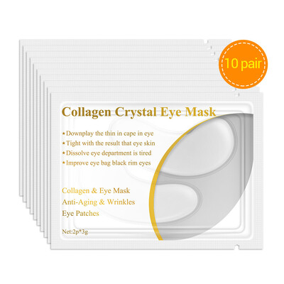 

LANBENA 10 Pair 20PCS Eye Gel Pads 24K Gold Collagen Eye Mask Under Eye Pads For Eyes Care Moisturizing & Removing Dark Circles