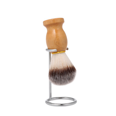 

Professional Shaving Brush with Holder Wooden Handle Male Facial Cleaning Tool Set Cleaning Brush with Organizer