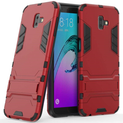 

Case for Samsung Galaxy J6 Plus J6 Prime 6 inch 2 in 1 Shockproof with Kickstand Feature Hybrid Dual Layer Protective Cover