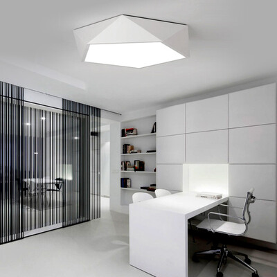 

Ever-Flower Max 24W Modern Led Flush Mount Ceiling Light for Living Room Bedroom Painted Finish White