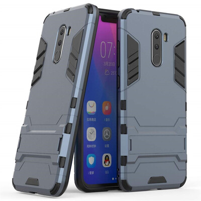 

Case for Xiaomi Pocophone F1 618 inch 2 in 1 Shockproof with Kickstand Feature Hybrid Dual Layer Armor Protective Cover