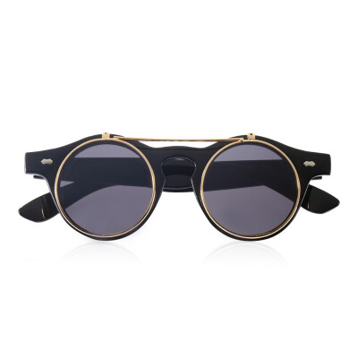 

Hot Fashion Goggles Glasses Retro Flip Up Round Sunglasses Vintage