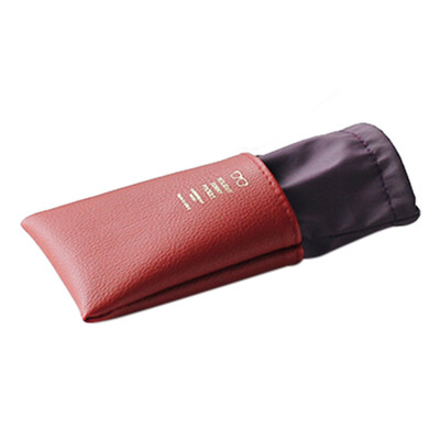 

Simple Eyeglasses Pouch Joint Leather Case Portable Drawstring Eyewear Holder Bag