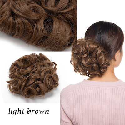 

Scrunchy Updo Combs Clip in Bun Claw Jaw on Donut Hairpiece Drawstring Wrap Around Straight Messy Wavy Chignons