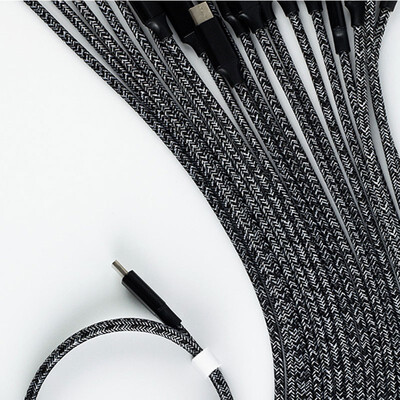 

NeillieN data lineUSB power line braided data line iPhone Android TYPE-C mobile phone charging line Charger Cables025m1m2m3m