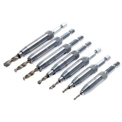 

7pcs Professional Doors Self Centering Hinge Tapper Core Drill Bit Set Hole Puncher Woodworking Tools