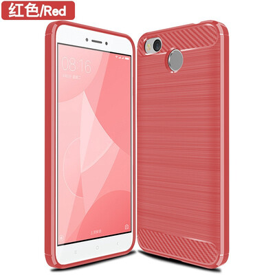 

Fivice XIAOMI Redmi 4X case Brushed carbon fiber silicone anti-fall soft shell phone case