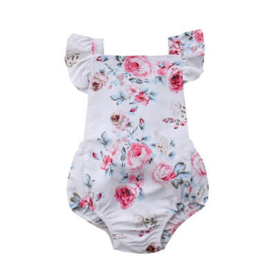 

Newborn Baby Girl Kid Floral Casual Romper Jumpsuit Bodysuit Sunsuit Clothes Set