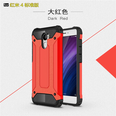 

Fivice Xiaomi Redmi 4 case Luxury Silicone Diamond Armor PC Hard Shell Phone Case