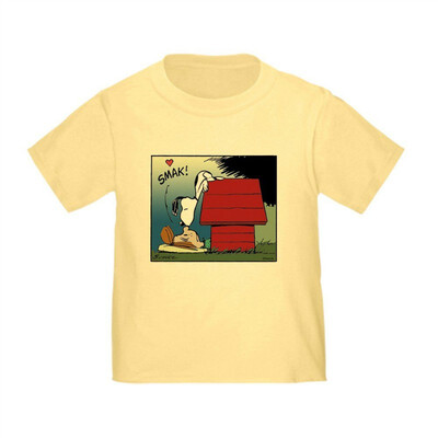 

CafePress - Peanuts Snoopy Snoopy Kiss Toddler T-Shirt - Cute Toddler T-Shirt 100 Cotton