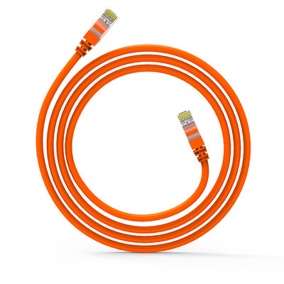 

An Di AD high speed super five network cable value version Network cable with crystal head network jumper orange 1 meter AD-S5001O