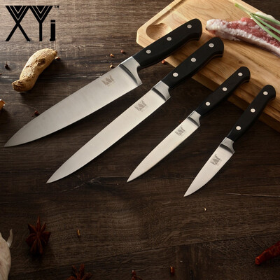 

XYj Stainless Steel Cooking Knife 8 inch Chef Slicing 5 inch Utility 35 inch Paring Kitchen Knife ABS Handle Kitchen Acessories