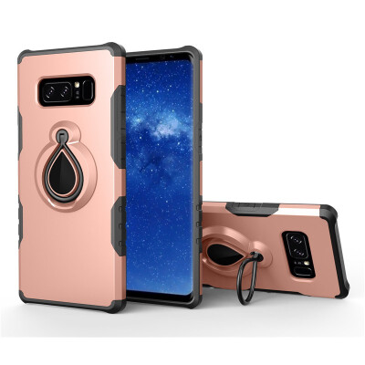 

Fivice Samsung Galaxy NOTE 9 Case TPU Water Drop Ring Stand Car Power Magnetic Drop-proof Phone Case