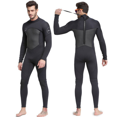 

NeillieN Swimsuit menOne-Piece Neoprene 3mm Diving Suit Winter Long Sleeve Men Wetsuit conjoined long sleeved jellyfish clothes
