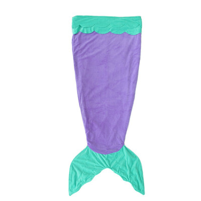 

NeillieN Shark blanket mermaid tail sleeping bag children sleeping bag double flannel children sleeping bagSolid Blanket
